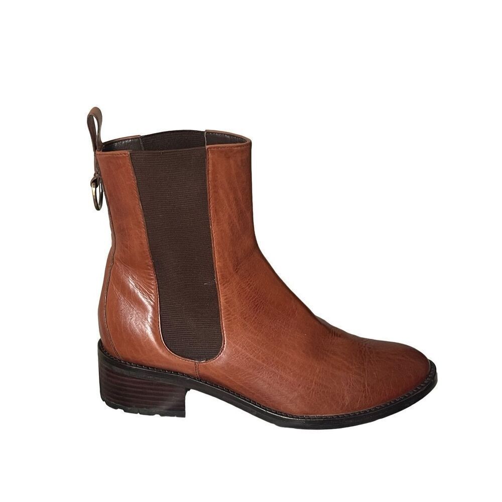 Cole Haan Tan Leather Ankle Booties